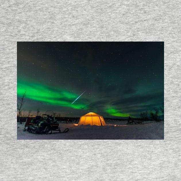 Geminids and the Northern Lights by seaearthandsky